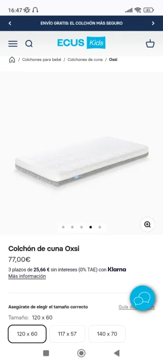 Cuna IKEA Sundvik Blanca