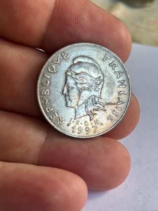 Moneda Polinesia Francesa 20 Francos