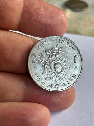 Moneda Polinesia Francesa 20 Francos