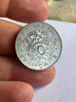 Moneda Polinesia Francesa 20 Francos