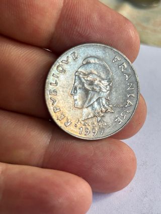 Moneda Polinesia Francesa 20 Francos