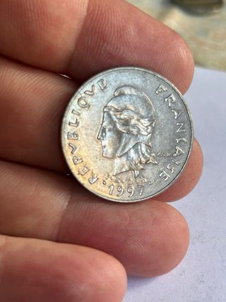 Moneda Polinesia Francesa 20 Francos