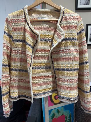 Chaqueta corta étnica multicolor