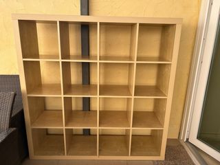 Estantería KALLAX efecto roble 147x147