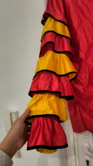 Fato Carnaval Palhaço Vermelho e Amarelo