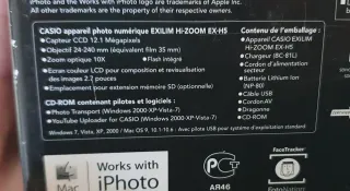 Casio EXILIM EX-H5 Fotocamera Digitale