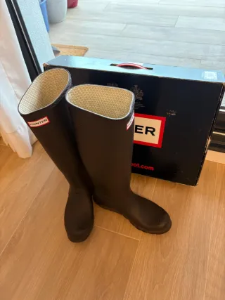 Botas de agua Hunter mujer talla 39 marrón chocola