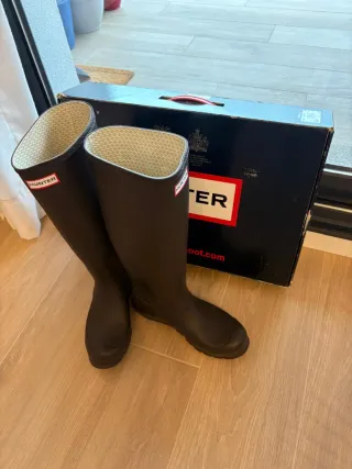 Botas de agua Hunter mujer talla 39 marrón chocola