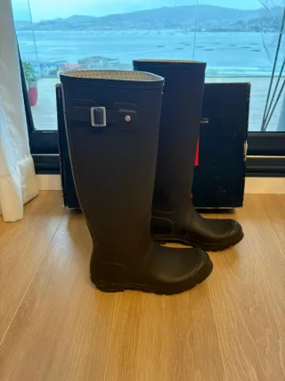 Botas de agua Hunter mujer talla 39 marrón chocola