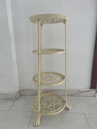 Mueble expositor metal beige 4 estantes