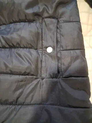 Plumífero Mango Negro Talla 13-14 Años