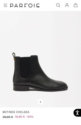 Botines Chelsea Parfois Negros