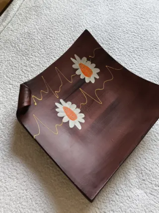 CENTRO DE MESA TERRACOTA + 2 BOLAS DECORACIÓN