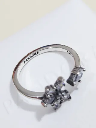 Anillo Pandora abierto Herbario Brillante. T/52