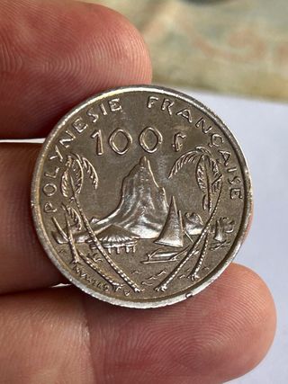 Moneda 100 Francos Polinesia Francesa