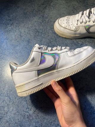 Nike Air Force 1 Plata y Blanco