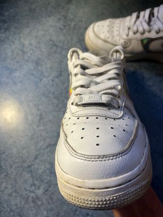 Nike Air Force 1 Plata y Blanco