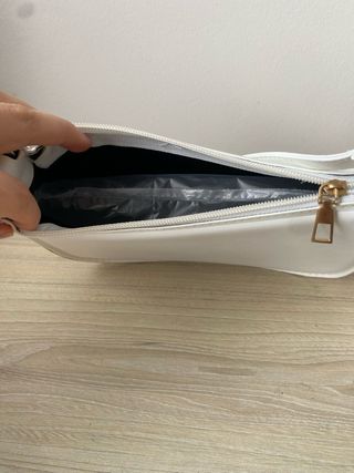 Bolso de hombro blanco mujer