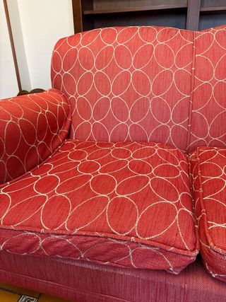 Sofá de 2 plazas rojo