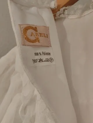 Vestido de Comunión Blanco y Rosa