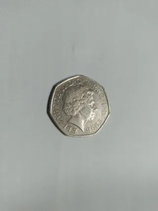 Moneta 50 Pence Inghilterra 1998