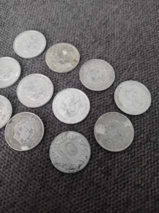 Lote 11 monedas 10 céntimos Franco