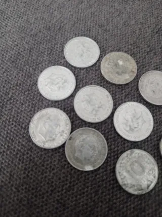 Lote 11 monedas 10 céntimos Franco