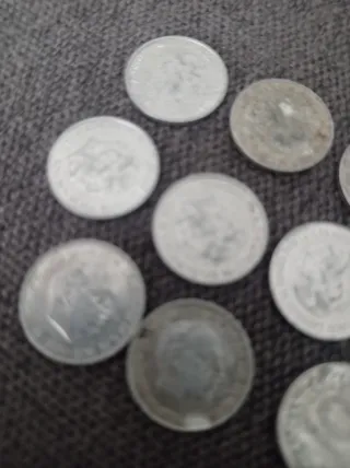 Lote 11 monedas 10 céntimos Franco