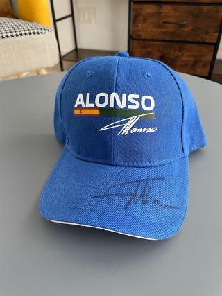 Berretto Fernando Alonso autografato
