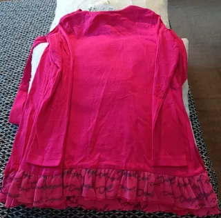 2 Camisetas Desigual Niña Corazones Lentejuelas