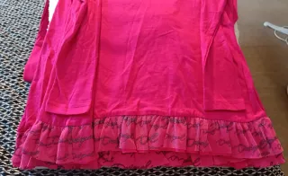 2 Camisetas Desigual Niña Corazones Lentejuelas