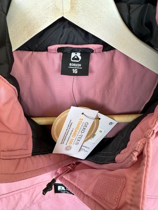 Chaqueta anorak canguro rosa