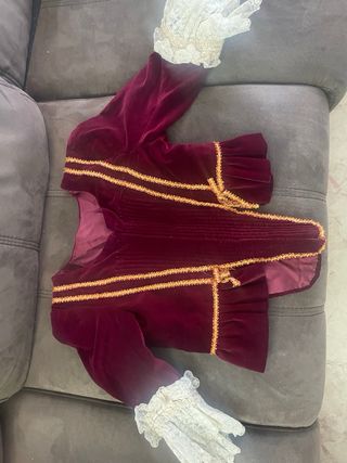 Corpiño Fallera Niña Terciopelo Tallo 31cm Torso