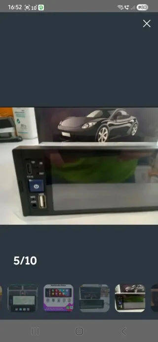 Radio Coche 1 DIN Carplay Android Auto