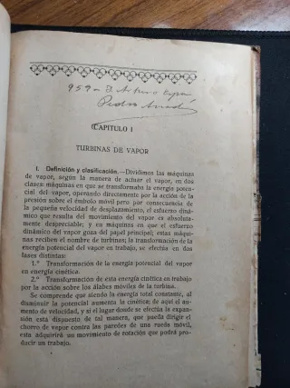 Libro Antiguo Artillería Turbinas Vapor 1923