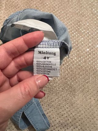 Lote de Pichi y vestido tejano 4 años