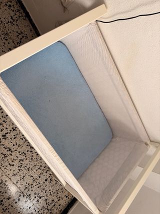 Mini cuna colecho blanca