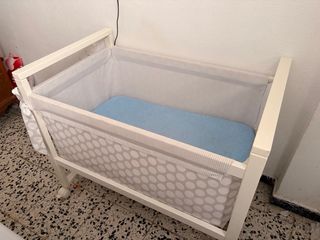 Mini cuna colecho blanca
