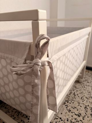Mini cuna colecho blanca