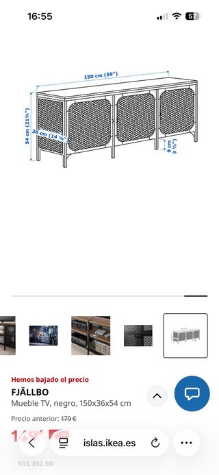 Mueble TV Fjallbo Ikea