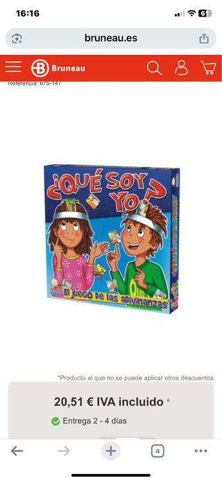 Juego Qué soy yo Falomir + Regalo