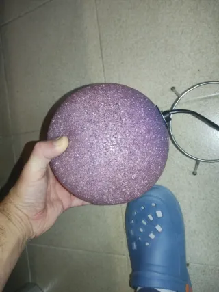 Lámpara esférica morada