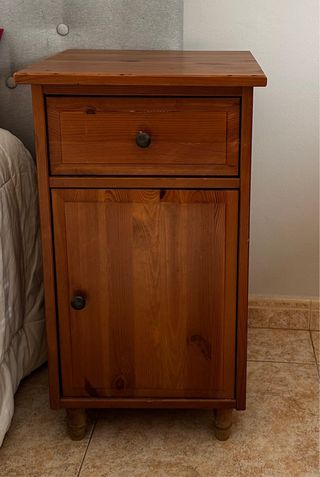Mesita de noche madera Ikea