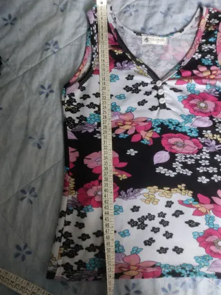 Canotta YESHINI fiori taglia M