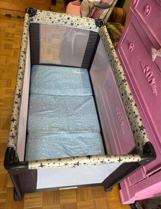 Cuna de viaje MS con colchón