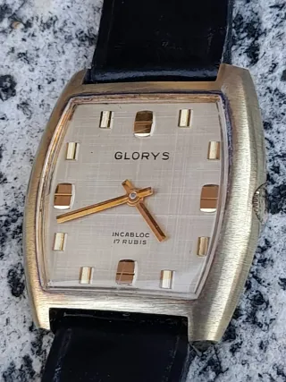 Orologio vintage manuale GLORYS Incabloc 17 Rubis
