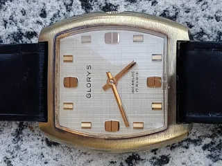 Orologio vintage manuale GLORYS Incabloc 17 Rubis