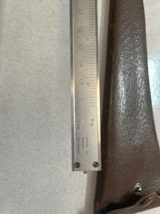 Calibre/ Pie de Rey Mitutoyo Antiguo + Funda Piel
