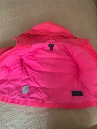 Cazadora Polo Ralph Lauren rosa plumas Talla M