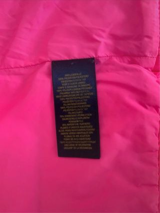 Cazadora Polo Ralph Lauren rosa plumas Talla M